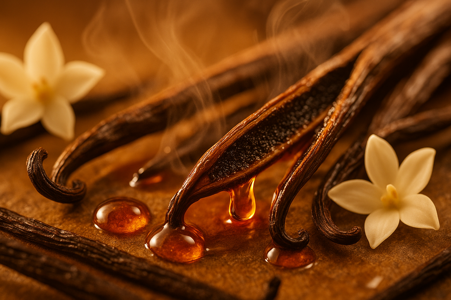 generate delicious vanilla close up.  vanilla smell i want people to see this image and be able to smell the warm soft vanilla.  think sweet and vanilla photo super close up.  like a food ad but its for cologne