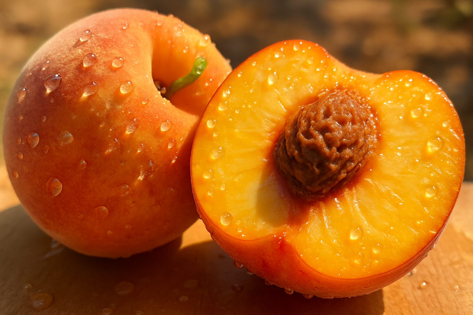 make it clear its a peach cut one so you can see the inside 